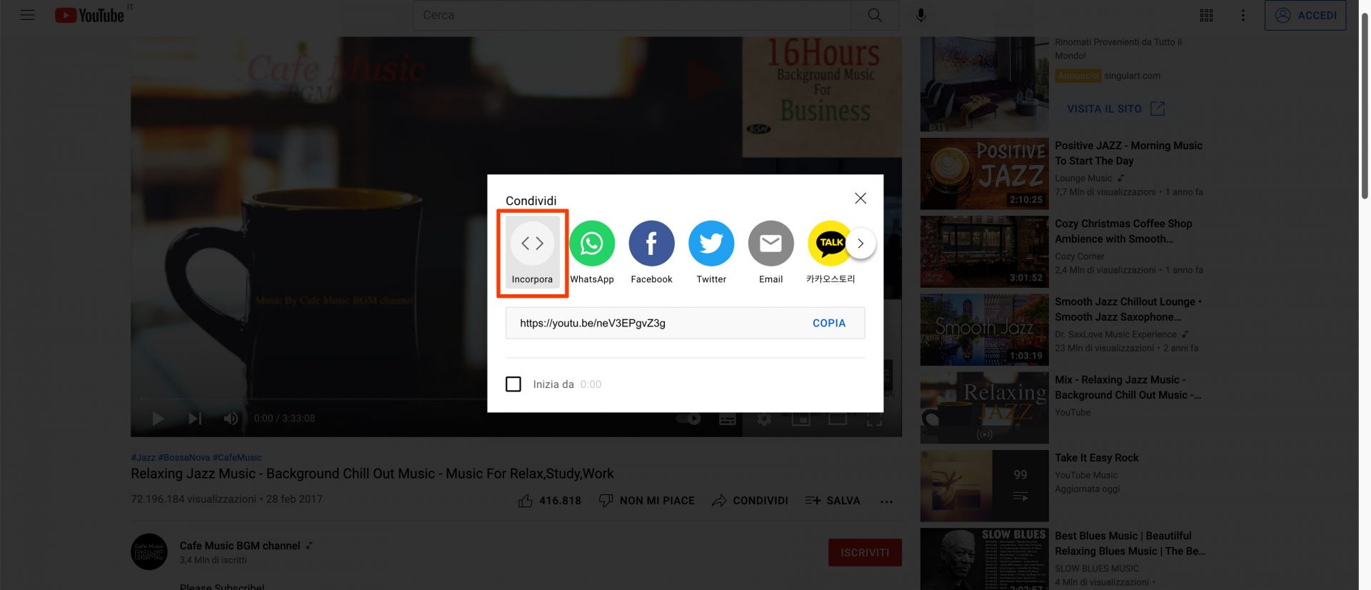youtube options - 2