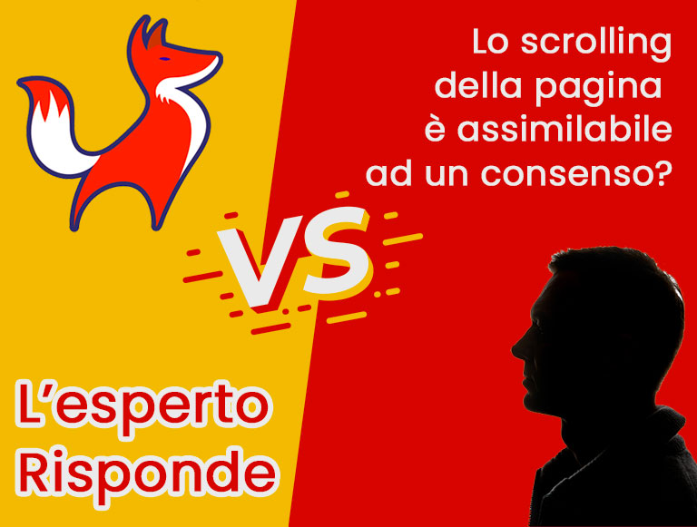 Nuova cookie law. Lo scrolling non è un consenso