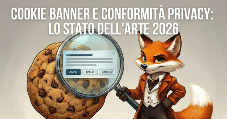 Cookie banner e conformità Privacy: lo stato dell'arte 2026